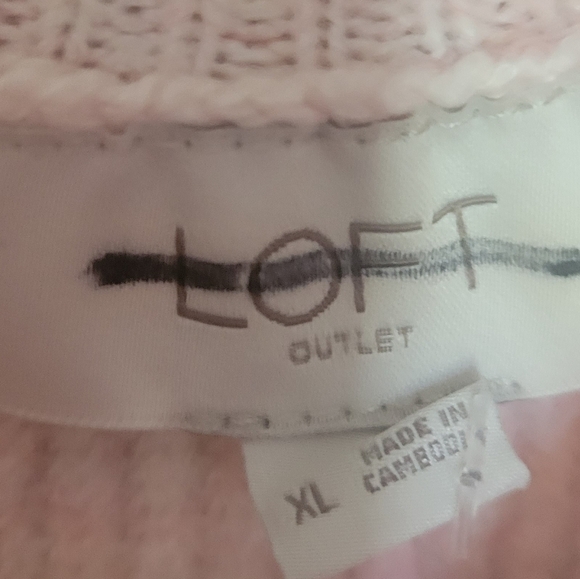 NEW! ANN TAYLOR LOFT OUTLET Marled Knit Mock Neck Pullover Knit Sweater XL. - Picture 5 of 6